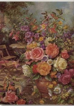 unknow artist Floral, beautiful classical still life of flowers.081 Norge oil painting art